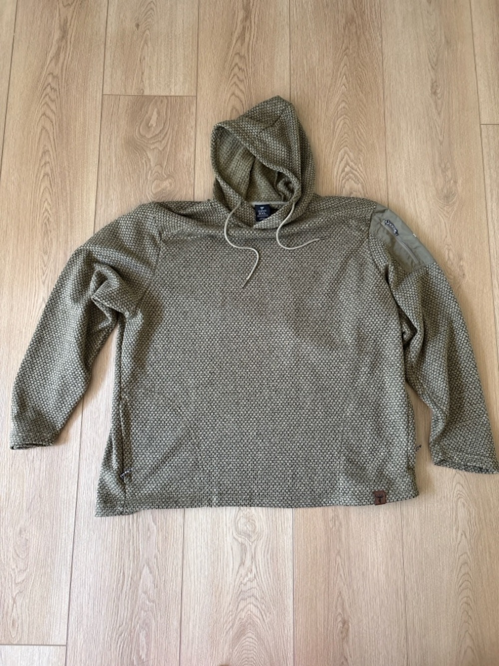 King's Camo Fleece Hoodie‎ Mens 2XL Olive Textured Hunting Pullover Outdoor